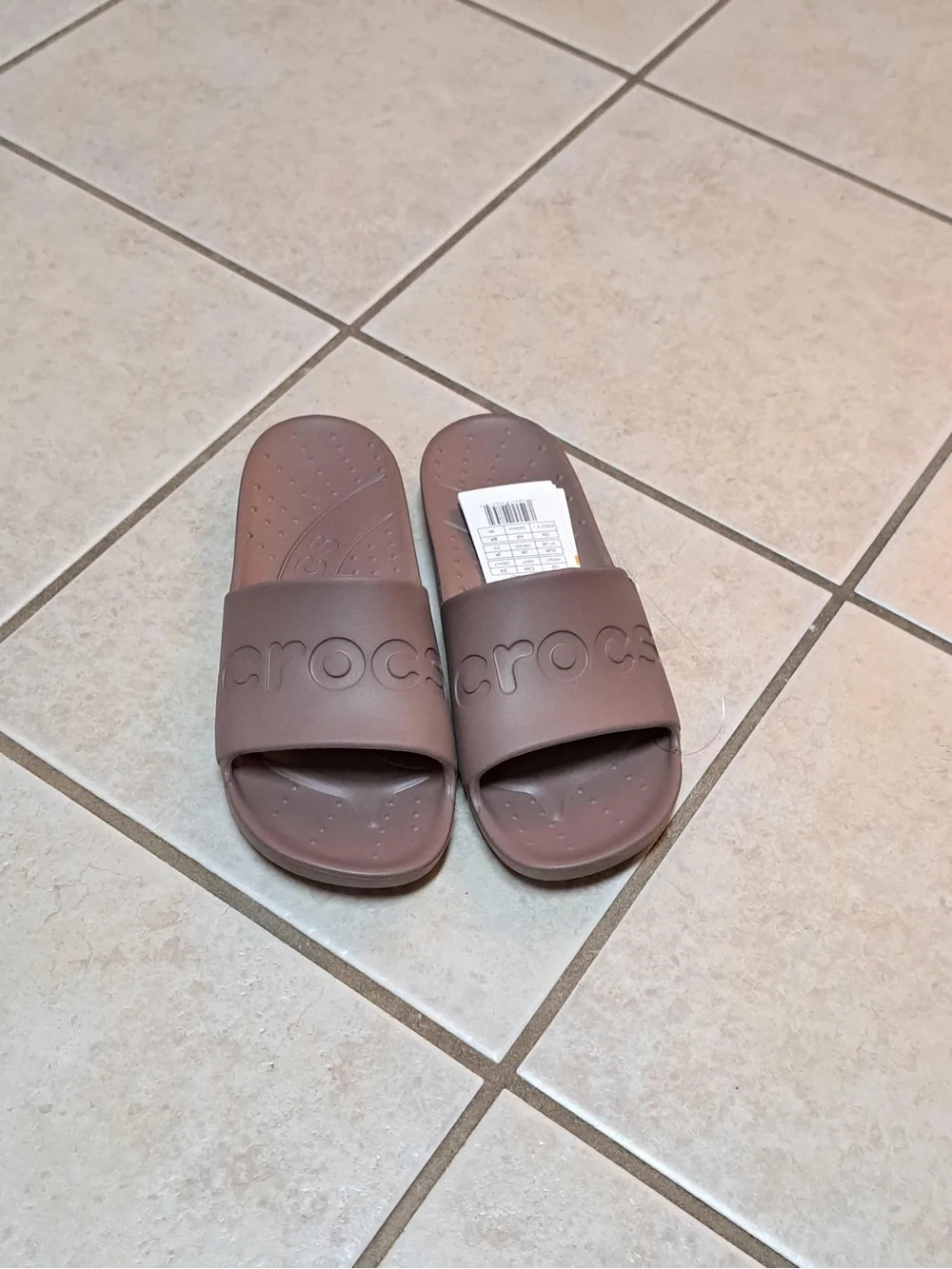 CROCS Brown Slide Sandals